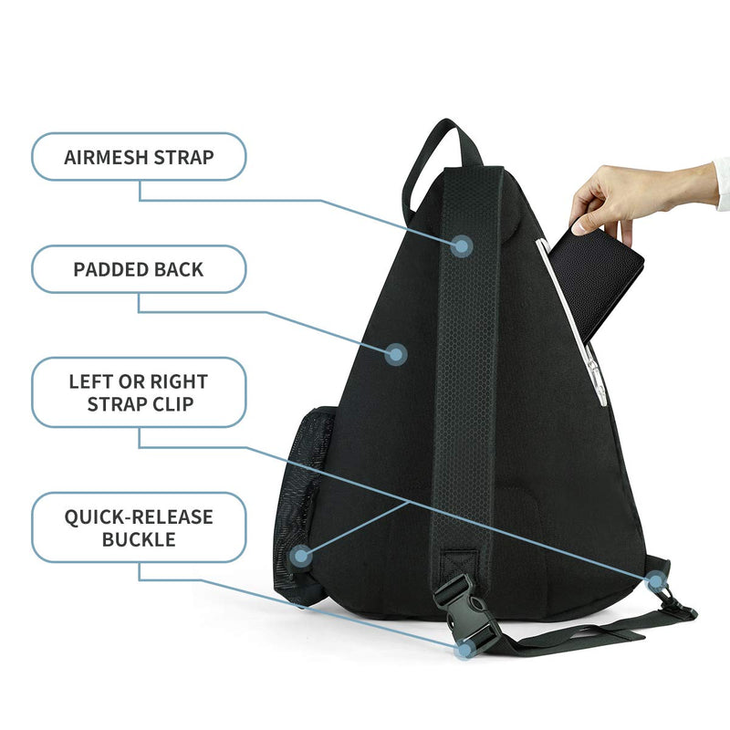 [Australia - AusPower] - Mangrove Pickleball Bag, Men's & Women's Pickleball Backpack, Adjustable Sling Bag with Fence Hook/Upgraded Capacity/Safety Pocket/Water Bottle Holder - 2020 Pickle Ball Paddle Bag 