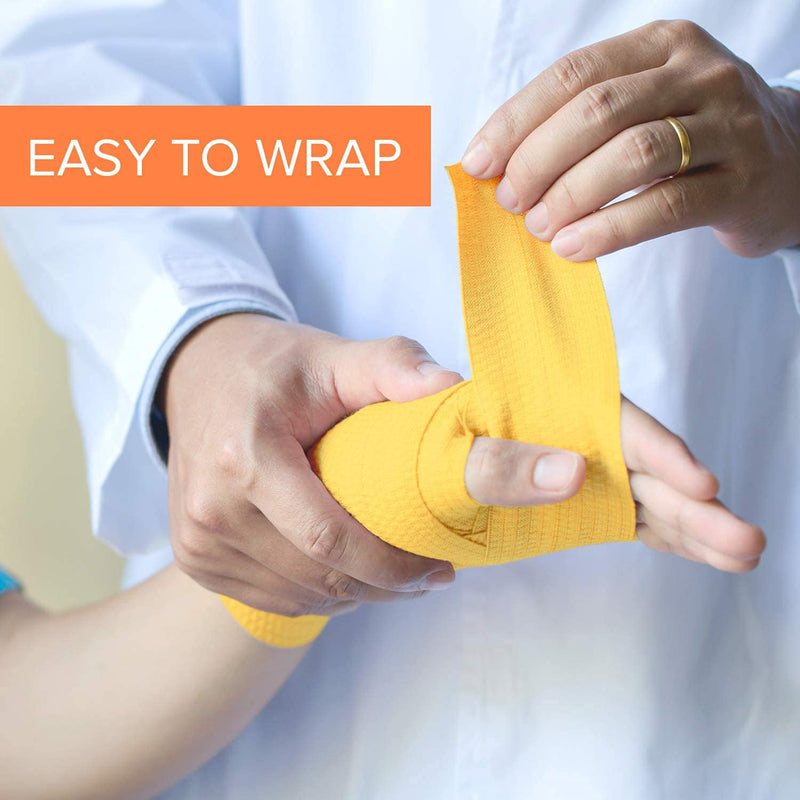 [Australia - AusPower] - Self Adhesive Bandage Wrap - 2 inch by 5 yards Self Adhering Non Woven Cohesive Bandage Rolls (24 Pack) - Stretch Wrap - Multi Colored Neon Athletic Tape for Wrist - Medical Tape Waterproof - Vet Wrap 2 Inch 24 Pack 