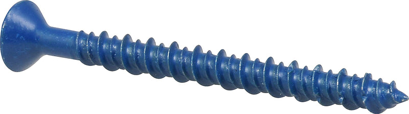[Australia - AusPower] - Hillman Fastener 41567 Blue Flat-Head Phillips Concrete Screw Anchor, 3/16" x 2-1/4", 20 Pieces 