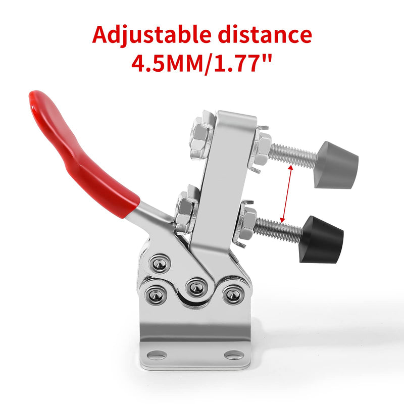 [Australia - AusPower] - 5pack Hold Down Toggle Clamps Woodworking,201B Clamps for Woodworking,Vertical Clamp,Cam Clamp Quick Release Toggle Clamp for CNC Hold Down Clamps,200Lbs Heavy Duty Toggle Clamp for T Track Cam Action 