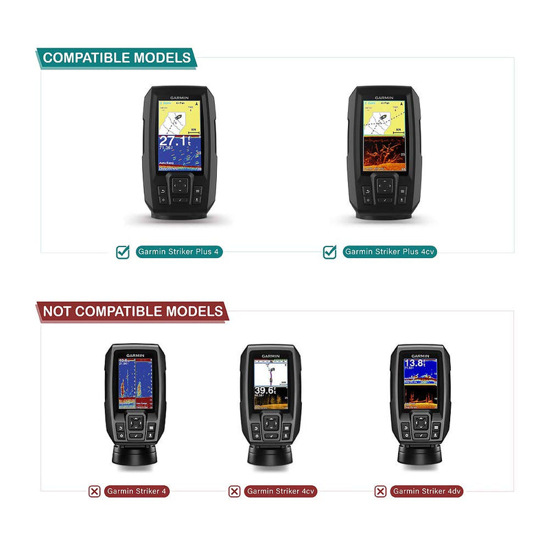 [Australia - AusPower] - TUSITA Sun Cover Compatible with Garmin Striker Plus 4 4cv (NOT Support Striker 4 4cv 4dv) - Silicone Protective Case - Fishfinder GPS Accessories 