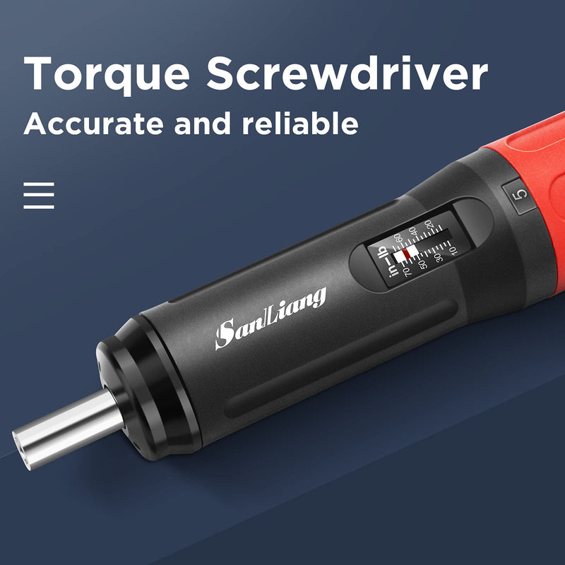 [Australia - AusPower] - Sanliang Torque Screwdriver Wrench Driver Bits Set 10-70 Inch Pounds lbs for Firearms Maintenance, Gunsmithing Tools, Bike Repairing and Scope Mounting. (10-70 in-lbs) 10-70 in-lbs 