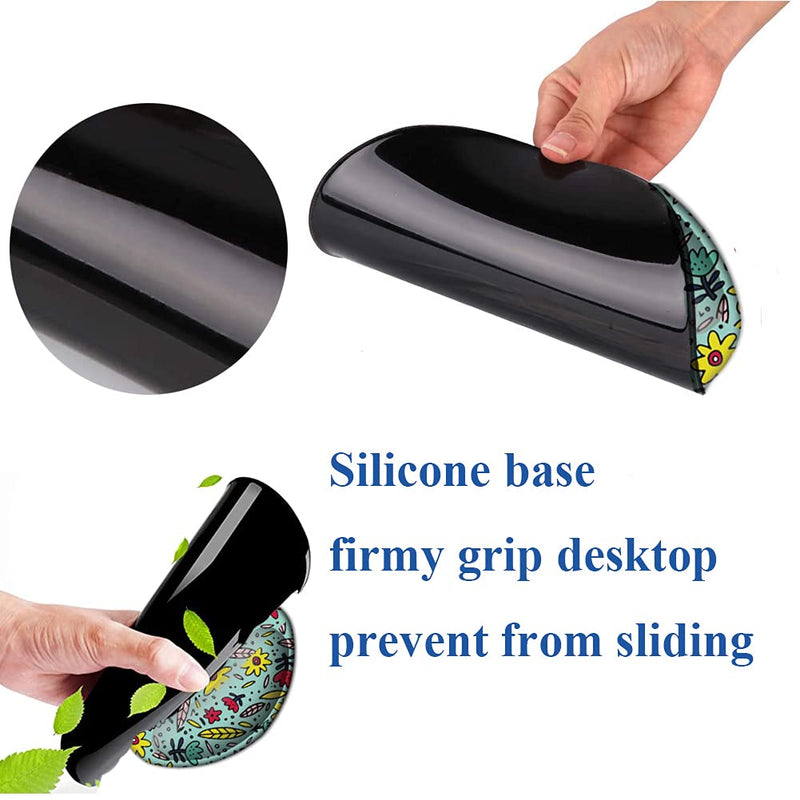 [Australia - AusPower] - Boutilon Wrist Mouse Pad, Non-Slip Ergonomic Mouse Pad with Gel Wrist Rest Support, Gaming Mouse Pad 8.7 x 7.5 inches Pad for Computer, Laptop, Home, Office (Golden Butterfly) A-Golden Butterfly 