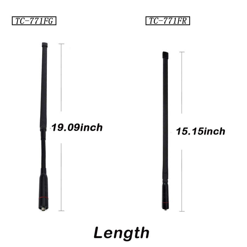 [Australia - AusPower] - HYS 771FG&771FR CS Tactical Antenna VHF UHF 2M 70CM Dual Band SMA-Female for Baofeng UV-5R Series, UV-82 Series, BF-F8HP Kenwood Two Way Radio (2Kind) 