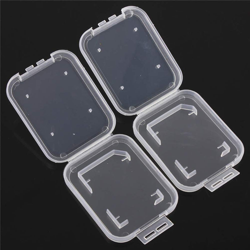 [Australia - AusPower] - NUOMI 15Pcs SD/SDHC Memory Card Case Holder, Standard SD Plastic Storage Boxes, Clear Compact 