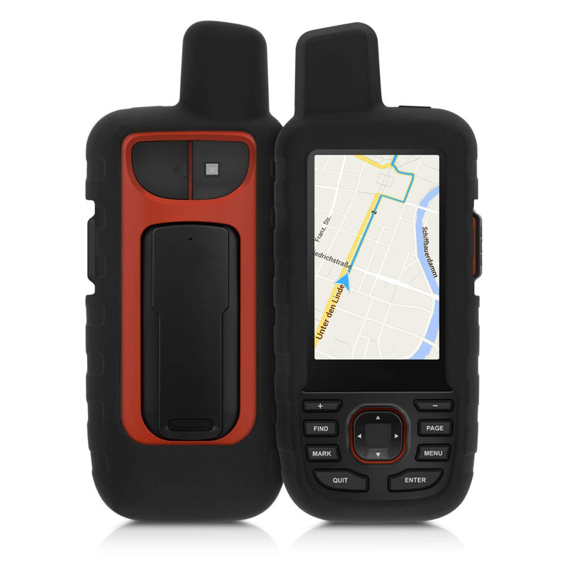[Australia - AusPower] - kwmobile Case Compatible with Garmin GPSMAP 66i - GPS Handset Navigation System Soft Silicone Skin Protective Cover - Black 