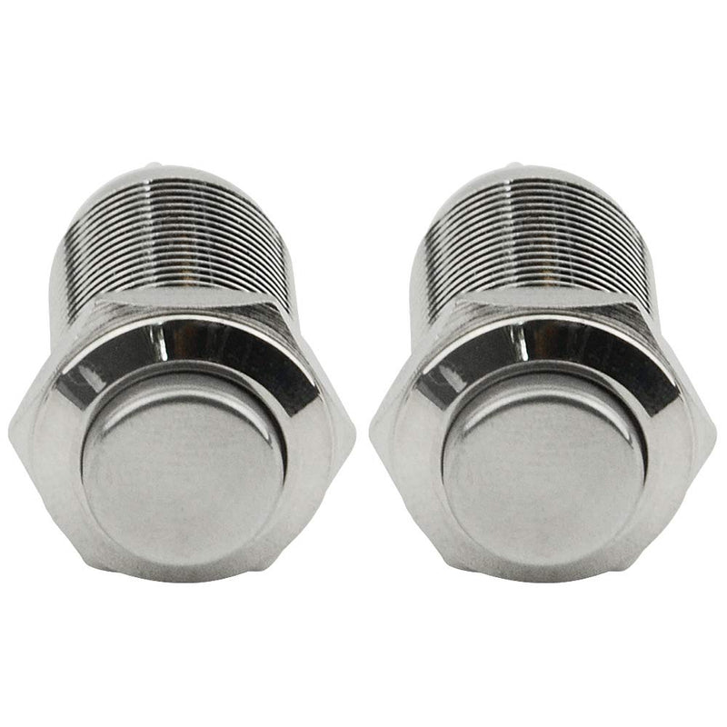 [Australia - AusPower] - WMYCONGCONG 2 PCS Latching Push Button Switch Waterproof Button Switch On Off 3A 250V AC Stainless Steel Switches 1/2" Hole 