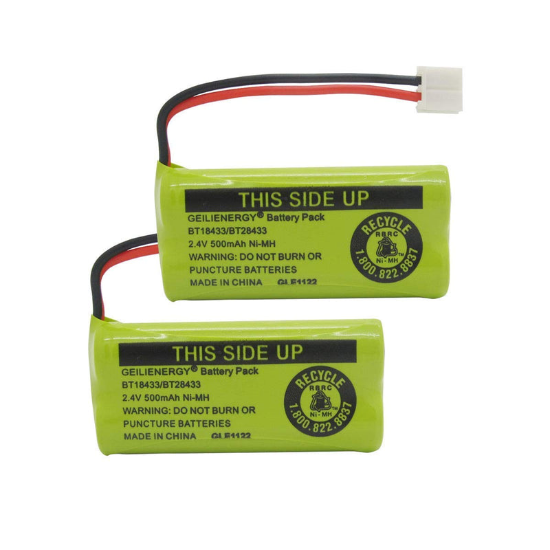 [Australia - AusPower] - 2 Pack BT18433 BT28433 BT184342 BT284342 BT-1011 Phone Battery with 20 Pack NiCd AA Rechargeable Batteries for Solar Lights 