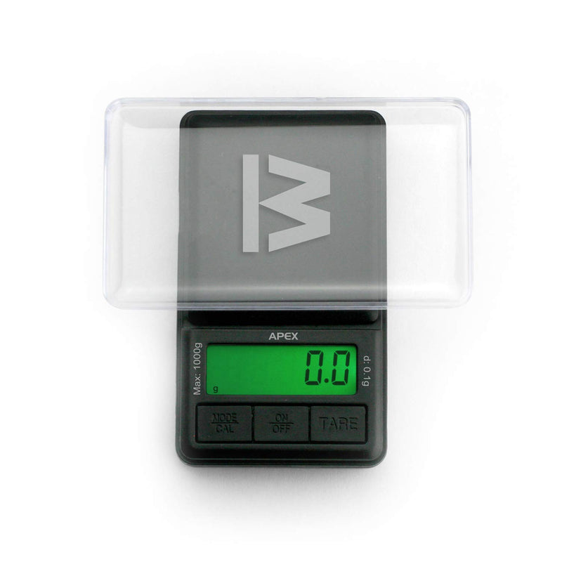 [Australia - AusPower] - Truweigh APEX Digital Mini Scale - (1000g x 0.1g - Black) - Digital Travel Scale - Mini Digital Scale - Small Pocket Size Scale - Traveling Scales Digital Weight - Travel Digital Kitchen Scale 