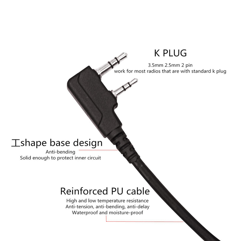 [Australia - AusPower] - JUYODE UV-5R Remote Speaker Microphone for Kenwood TK3170 TK3200 TK3201 for Baofeng UV-5R BF-888S Radio w/ 3.5mm Audio Jack 