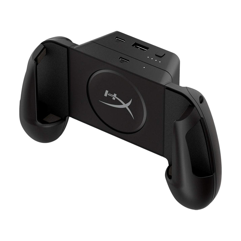 [Australia - AusPower] - HyperX ChargePlay Clutch – Qi Certified Wireless Charging Controller Grips for Mobile Phones, Detachable Battery Pack, Compatible with Qi Enabled Android and iPhone Devices, USB Charging Option 