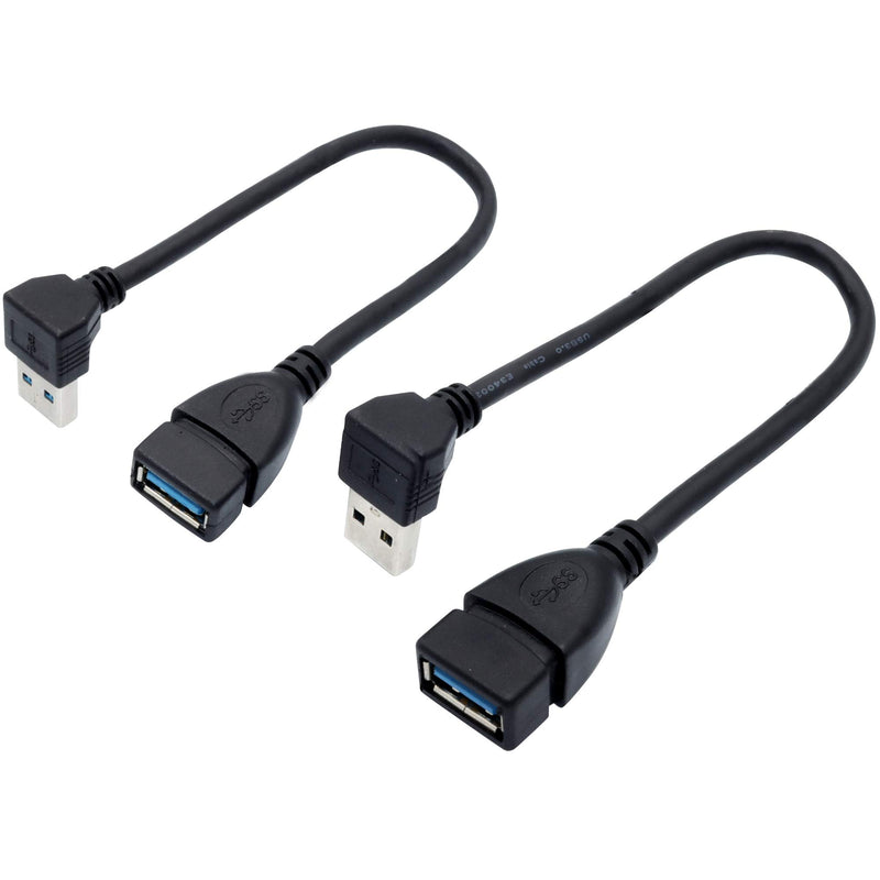 [Australia - AusPower] - Male to Female Extension Cable - 2Pack USB 3.0 A-Male to A-Female Adapter Cord 7.9inches (20cm) 