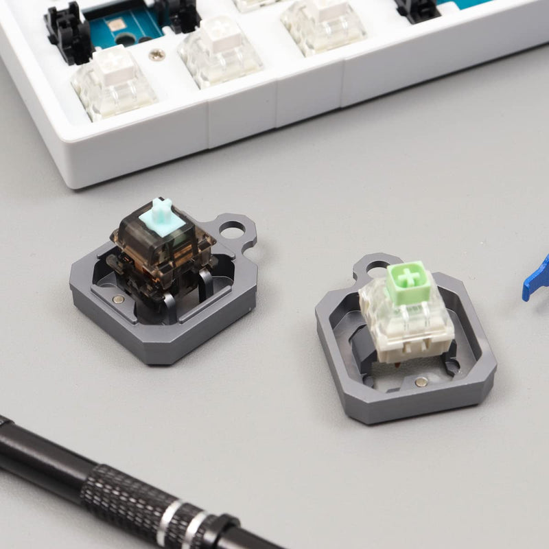[Australia - AusPower] - Mechanical Keyboard Switch Lube Kit with GPL 205g0 2 in 1 Switch Opener Switch Puller Switch Clamp for Cherry Mx Gateron Switches Black 