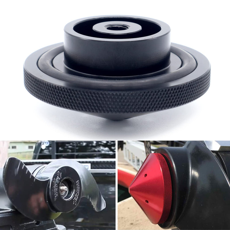 [Australia - AusPower] - Eliminator Trolling Motor Prop Nut Aluminum GFEL-MK-BK-DP Replace for MinnKota 35-70 lb Models (Black) 