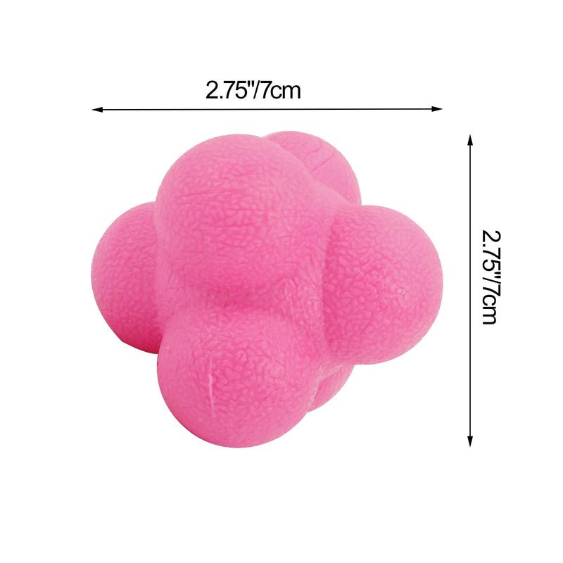 [Australia - AusPower] - Yaegoo 6 PCS Reaction Balls Rubber Reaction Bounce Balls for Hand-Eye Coordination, Agility & Speed Reflex Training 