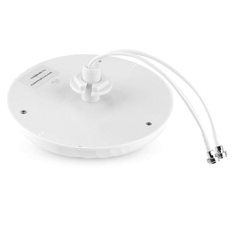 [Australia - AusPower] - Cross Polarized MIMO Dome Ceiling Antenna Indoor 2-5dBi 3G/4G/LTE/5G with Dual N Female Connector for Verizon AT&T T-Mobile Sprint Cell Phone Signal Booster Repeater Cellular Amplifier（698-4000MHz） 