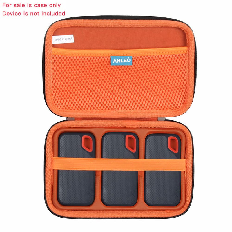 [Australia - AusPower] - Anleo Hard Travel Case for SanDisk 500GB / 250GB / 1TB / 2TB Extreme Portable SSD (Case for 3 Hard Drives) 