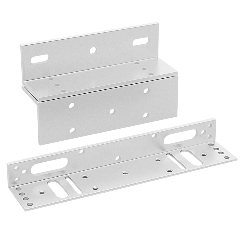 [Australia - AusPower] - Z and L Aluminum Alloy Bracket for Single Door 280KG/600lbs Holding Force Electric Magnetic Lock, Electromagnetic Lock Matching Bracket for Inward Door (Single Door 280KG/600lb Z & L Bracket) Single Door 600lb Z & L Bracket 