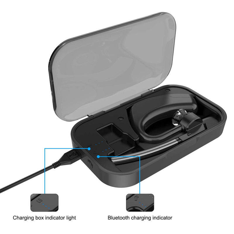 [Australia - AusPower] - Power Charging Case Compatible with Plantronics Voyager Legend Headset, 2 in 1 Portable Charge Case with LED Indicator Compatible with Voyager Legend Headset 