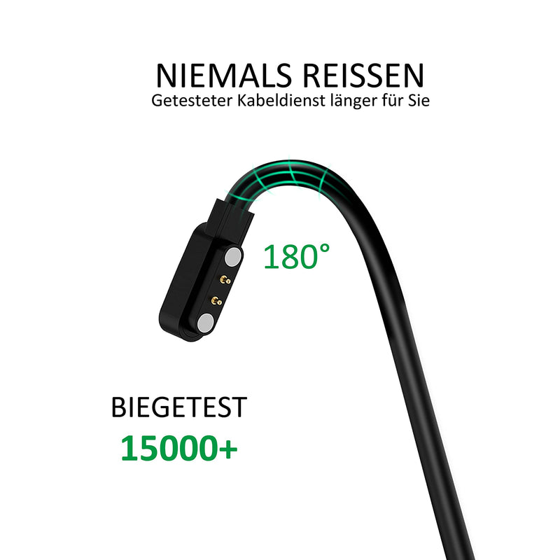 [Australia - AusPower] - Bicmice Usb Charger Cable Compatible with Yamay Sw021 Willful Sw023 Sw025 Letsfit Id205l Letscom Id205g Id205s Id206 Id205u Id216 Smartwatch Umidigi Uwatch 3s 3 2 2s Urun Magnetic Charging Power Cable 