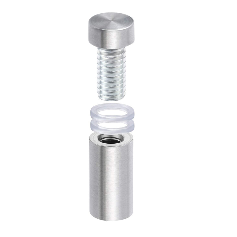 [Australia - AusPower] - 1/2 by 1 Inch Sign Standoff Screws Wall Standoff Sign Holders Screws Mount Glass Acrylic Advertising Nails, 24 Pieces 