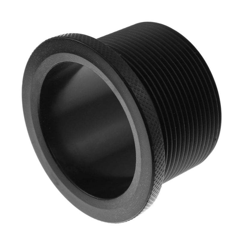 [Australia - AusPower] - Maxmoral 2PCS Shower Drain Flange Thread Adapter 2 inch Threaded Pipe for Square Adjustable Ring Rubber Coupler Black 
