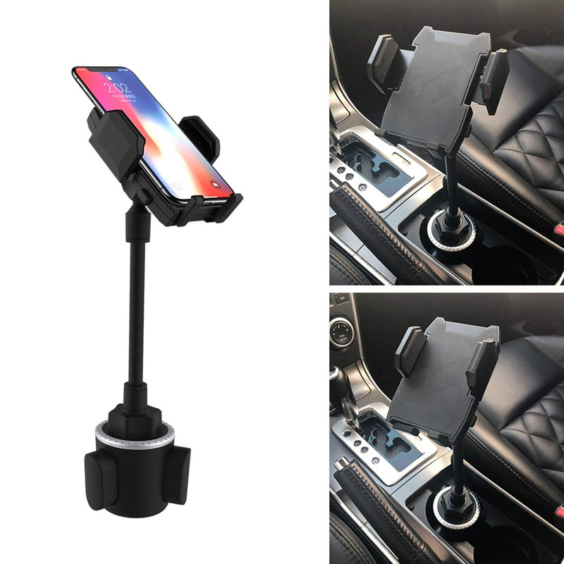 [Australia - AusPower] - Cup Car Phone Mount,DHYSTAR Universal Cell Phone Holder Cradle Bracket for Car,Golf Cart,Truck,Automobile Cups,Fits Most Smartphones,8" Long Arm Gooseneck,Adjustable & 360 Rotation 