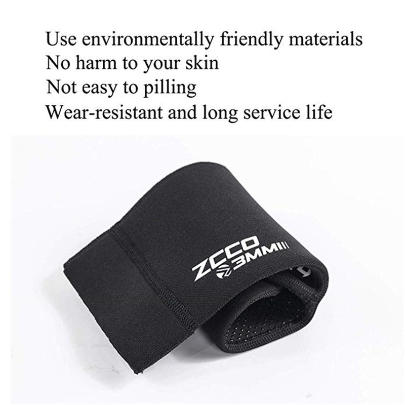 [Australia - AusPower] - ZCCO 3mm Neoprene Diving Socks,Beach Water Socks for Men Women Youth,Swim Socks for Diving,Snorkeling,Surfing,Water Sports Black XX-Small 