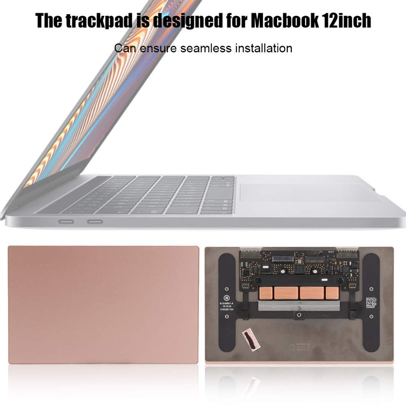 [Australia - AusPower] - Simlug Sensitive Laptop Trackpad, Trackpad Computer Touch Pads Durable Laptop Accessories Replacing Part Trackpad for MacBook 12inch A1534 2016 for 12 inch Touchpad(Rose Gold) 