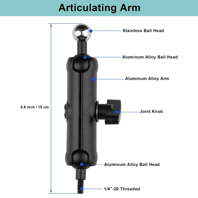 [Australia - AusPower] - Mippko Kitchen Cabinet Tablet Holder for 7.0~12.9 inch iPad/Samsung Tab/Nexus/LG G Pads/Kindle Fire HD/e-Reader/Switch,Multi-Angle Adjustable Aluminum Alloy Arm Mount,No Drilling Hole 