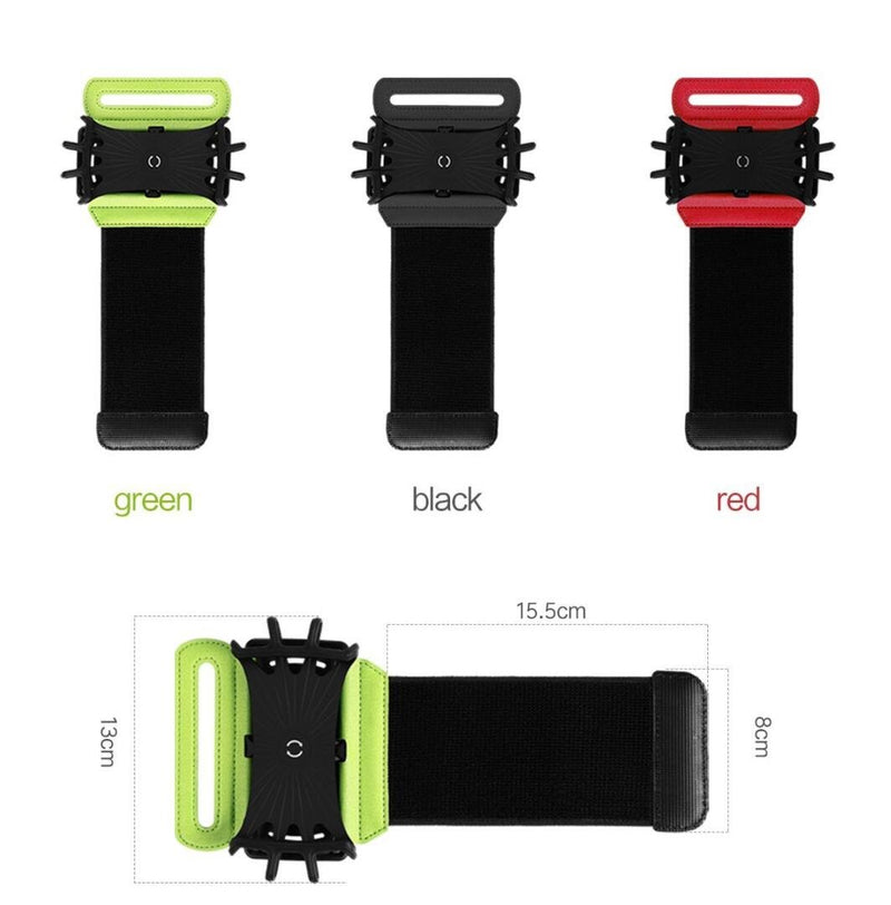 [Australia - AusPower] - Omio Sport Wristband Cover Case Outdoor Runing Workout Fitness Cycling Portable 180 Rotary Wrist-Mounting Band For iPhone XS/X/8/8 Plus/7/7 Plus Galaxy Note 9/8/S8/S8 Plus/S9/S9 Plus Fit 4 to 6.3 inch Black Wristband 