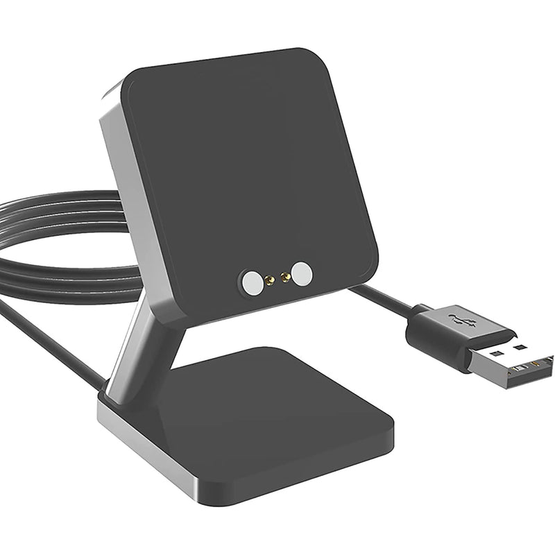 [Australia - AusPower] - Compatible with AGPTEK Smart Watch Charger,Lamshaw Charging Stand Desk Holder Charging Dock Station Compatible with AGPTEK LW11 Smart Watch 1.3 Inches (Black) Black 
