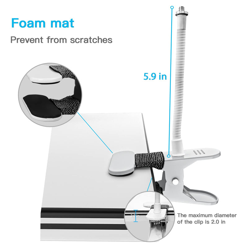 [Australia - AusPower] - HOLACA Baby Monitor Flexible Clip Mount for Wyze Cam OG,Wyze Cam Outdoor v1/v2,Wyze Cam pan/pan v2/pan v3,Wyze Cam V3/V3 PRO Twist Versatile Mounting Kit for Wyze Cam Baby Monitor (Clip Mount) 