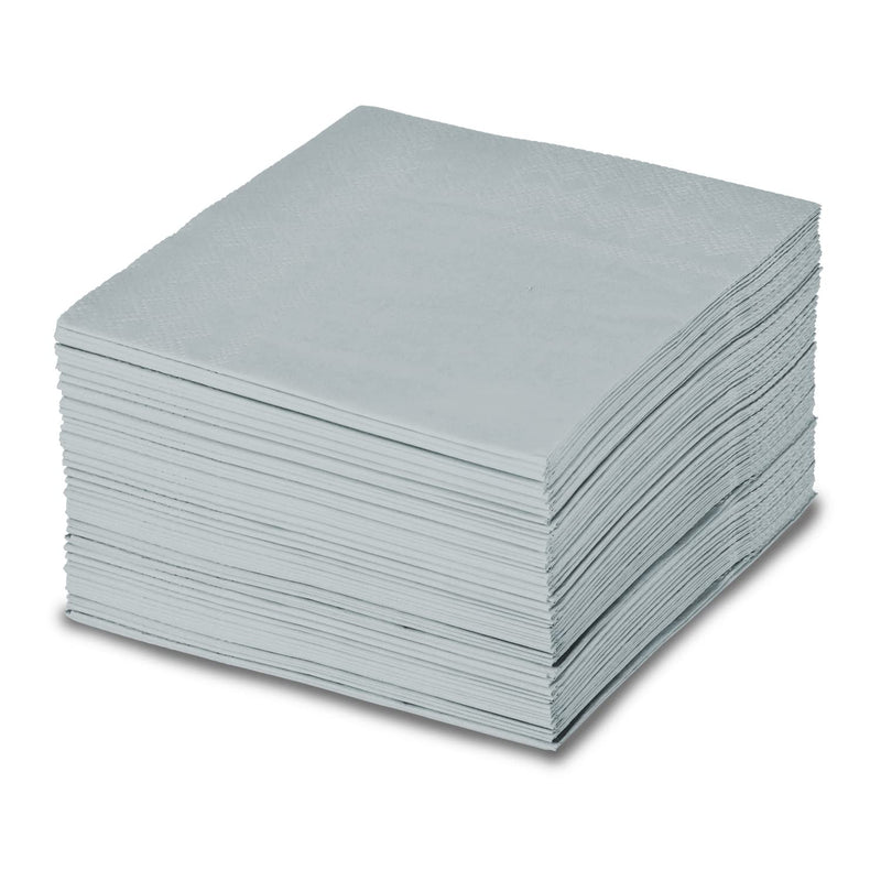 [Australia - AusPower] - Gatherfun Cocktail Napkins 3-ply 80PCS Silver Beverage Napkin Disposable Paper Cocktail Napkins Dinner Napkins for Birthday Graduation Party Restaurant Bar Picnic Gray 