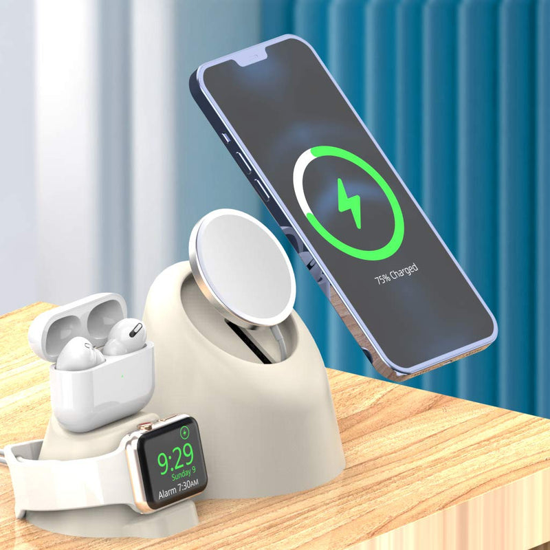 [Australia - AusPower] - AOJUE 3 in 1 mag-Safe Charging Stand Compatible Wireless Charger with iwatch Series 6/SE/5/4/3/2/1, Airpods 1/2/pro,iPhone 12 / min/ 12 Pro/12 Pro max(Not Include Cable) 