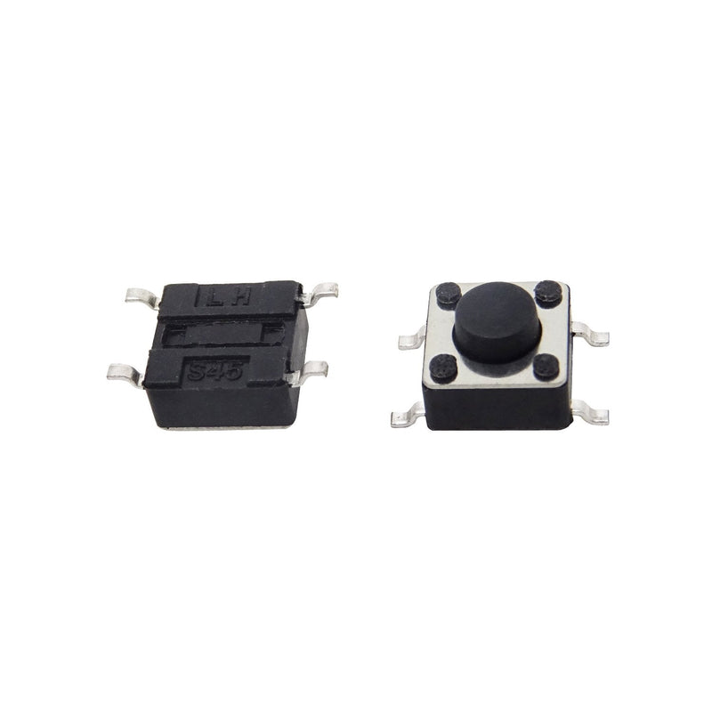 [Australia - AusPower] - Honbay 100PCS 6x6x4.3mm 4 Pin Micro SMD SMT Momentary Tact Button Switches Pushbutton Switches 