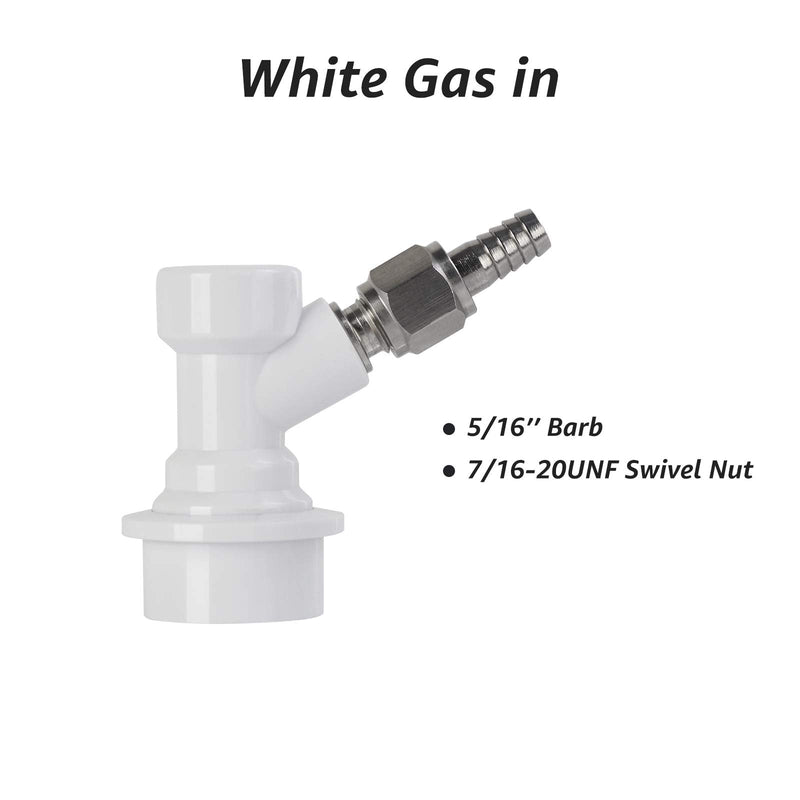 [Australia - AusPower] - MRbrew 1 Pair Ball Lock Disconnect Set, Home Brew Ball Lock Corny Keg Fittings for Keg Posts Coupler, with Stainless Steel 5/16'' Gas & 1/4'' Liquid Barbs & Extra 2 Hose Clamps & MFL Swivel Nuts Black 