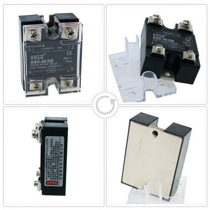 [Australia - AusPower] - WerFamily SSR Solid State Relay SSR-40DD DC-DC 3-32V DC / 5-250V DC / 40A DC to DC 