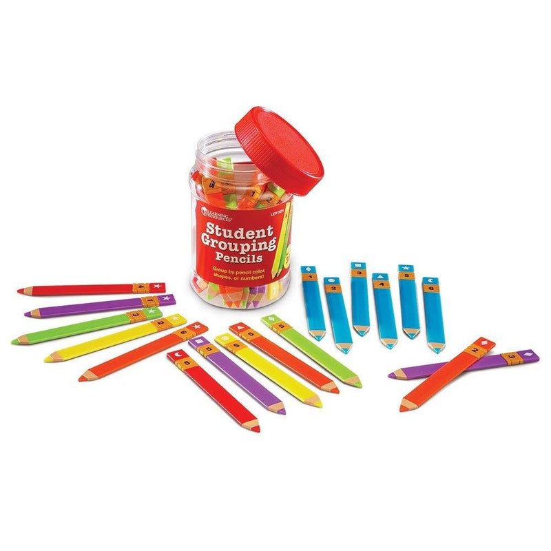 [Australia - AusPower] - Learning Resources Student Grouping Pencils,Multicolor,4 1/2 x 4/2 in 