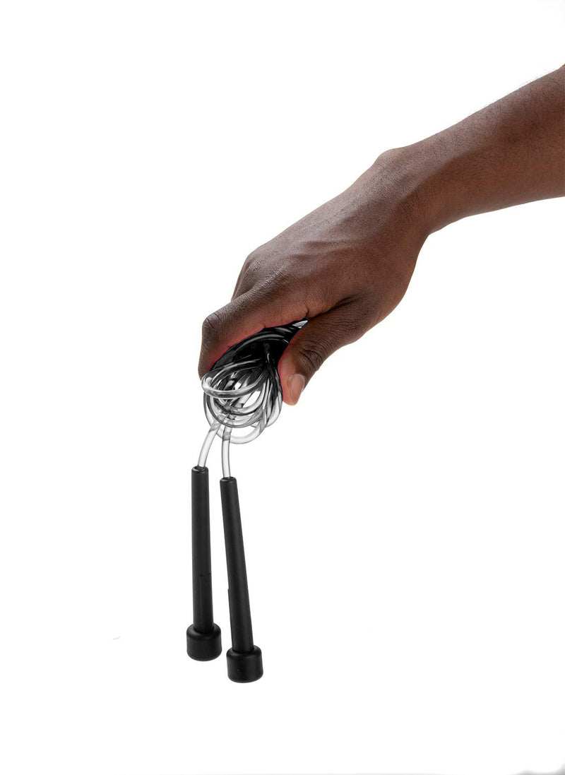 [Australia - AusPower] - Mind Reader Adjustable Jump Rope and 4.75" Handle, (Pack of 4), Black 