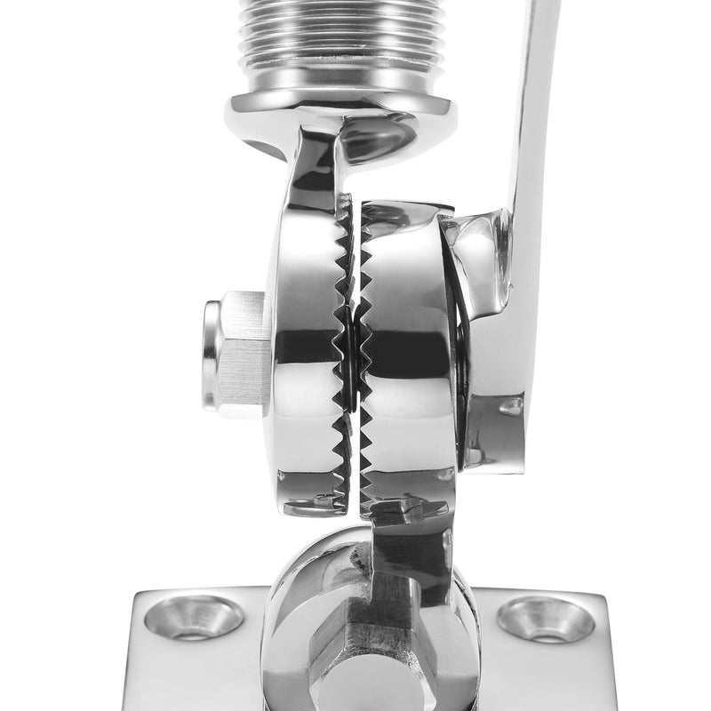 [Australia - AusPower] - ZOMCHAIN Marine VHF Antenna Mounts, Ratchet Mount, 316 Stainless Steel Adjustable Base Mount for Boat 