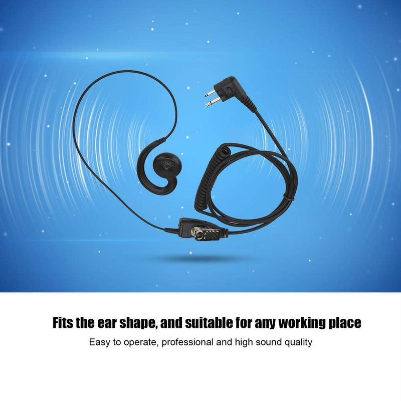 [Australia - AusPower] - Cuifati AEH3000-M1A Walkie Talkie Two Way Radio Black Headset Mic for Motorola, Modular Design 180° Rotating Speaker Earpiece, ABS Durable Walkie Talkie Earphone High Sound Quality 
