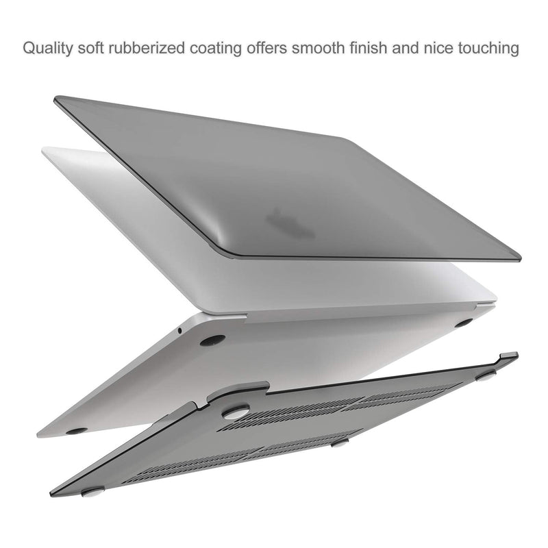 [Australia - AusPower] - ProCase MacBook Air 13 Inch Case 2020 2019 2018 Release A2337 M1 A2179 A1932, Hard Case Shell Cover for MacBook Air 13-inch Model A2179 A1932 with Keyboard Skin Cover -Black Black 