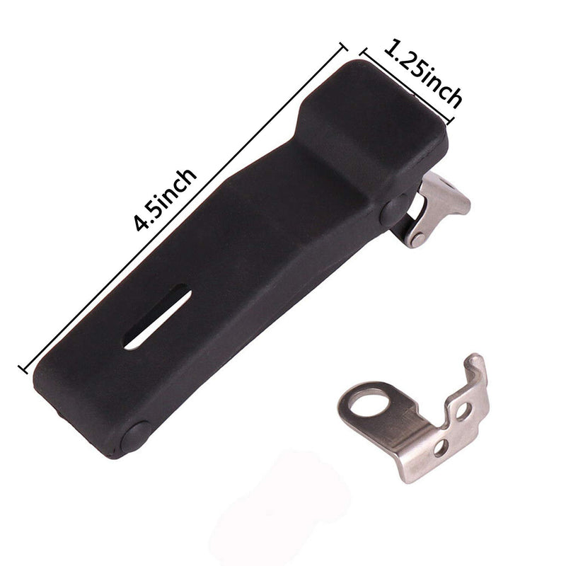 [Australia - AusPower] - 2877447 Flexible Rubber Front Storage Rack Latch 4" Compatible with Polaris Sportsman 500 550 800 850 1000, Over-Center Boat Latches for Door Handle Cooler, Boat Compartment and Cargo Box (2 Pack) 