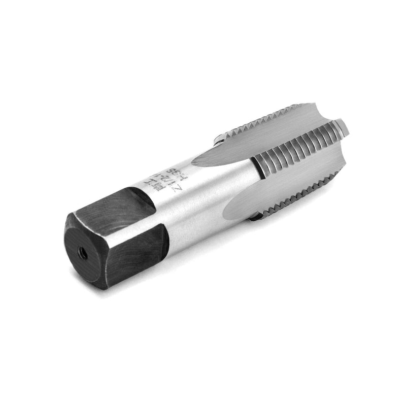 [Australia - AusPower] - QWORK 1/2" - 14 NPT Pipe Tap, Carbon Steel, for Clean and Re-thread Damaged or Jam Pipe Threads 1/2"-14 NPT 