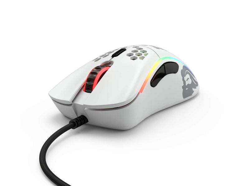 [Australia - AusPower] - Glorious Gaming Mouse - Glorious Model D Minus Honeycomb Mouse - Superlight RGB PC Mouse - 62 g - Matte White Wired Mouse Model D- (Minus) 