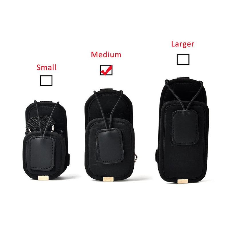 [Australia - AusPower] - HYS Universal Adjustable Medium Size Holster Pouch Bag for Handheld CB Radio GPS Kenwood Yaesu Icom Motorola baofeng UV5R UV82 TYT HYT (2 Packs) 