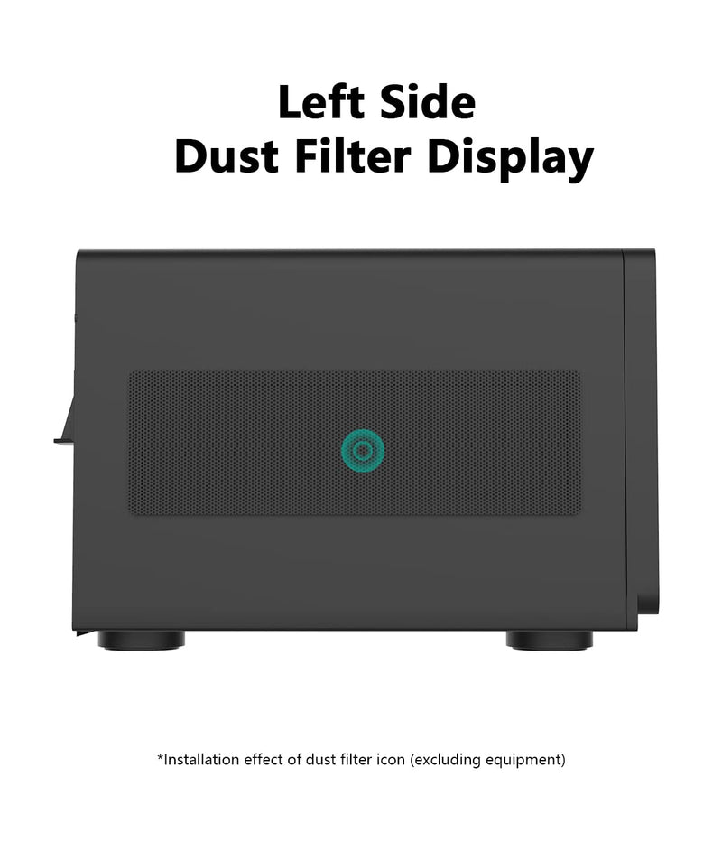 [Australia - AusPower] - ADJNPCY Dust Filter for Synology NAS DS1821+ Dustproof PVC Cover - Black 