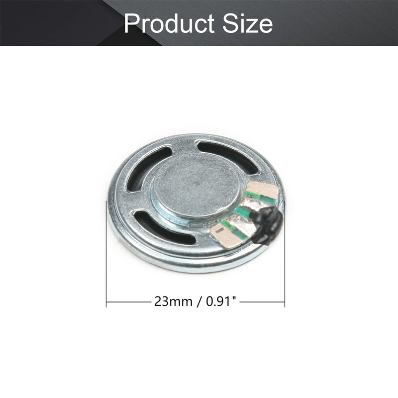 [Australia - AusPower] - Fielect 4Pcs DIY Magnetic Speaker 0.5W 8 Ohm 23mm Diameter Round Shape Replacement Loudspeaker 