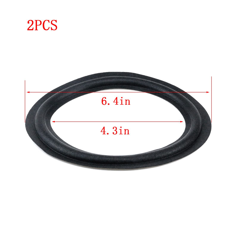 [Australia - AusPower] - Dnyta Speaker Foam Surround Rings Round Rubber Edge Speaker Repair Parts, Fit for 6.5" Speakers 6.5" 